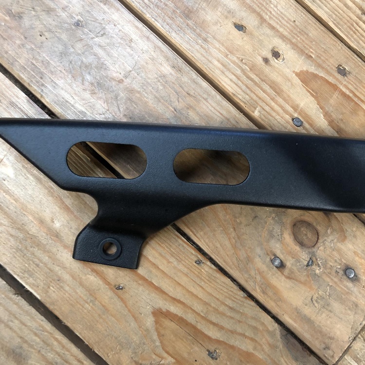 Indian Scout Bobber vented upper belt guard - textured black